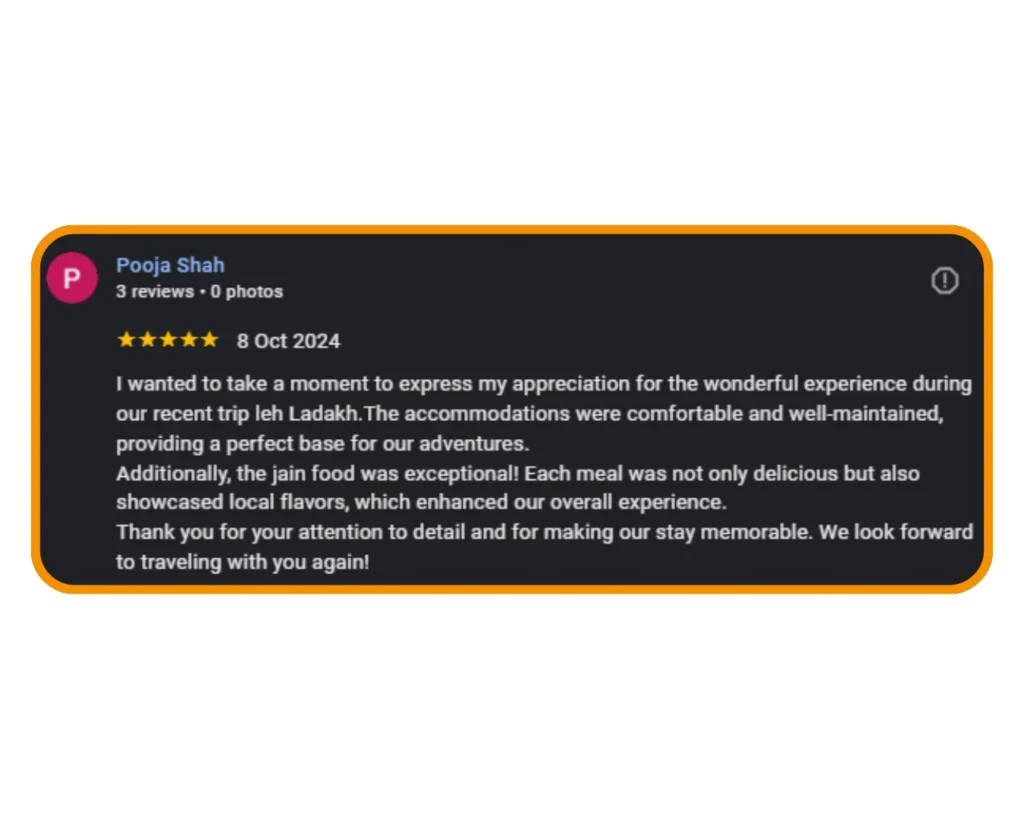 Ladakh trip client review