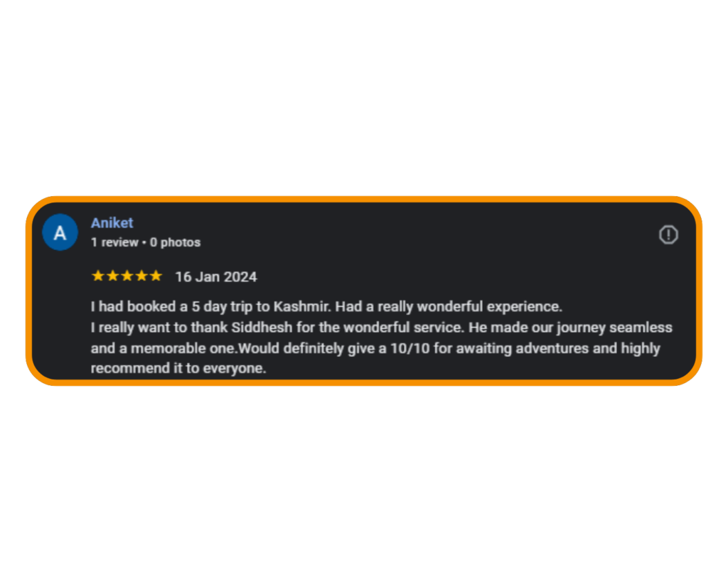 Kashmir Trips Review