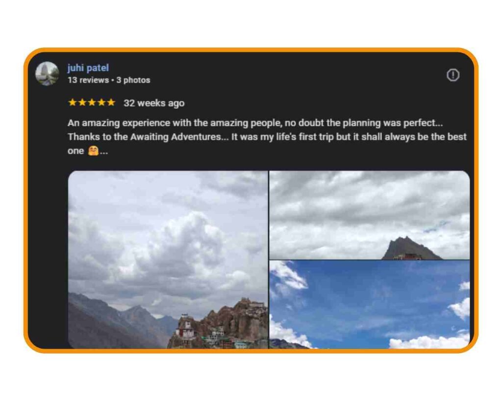 Spiti Valley Testimonails